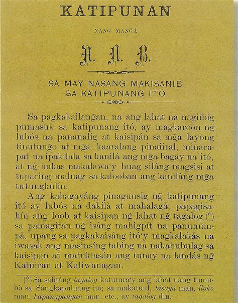 magandang lahi lamang ang maipapangako ni payatot kay ganda|14 Rules of Kartilya ng katipunan ni Emilio Jacinto (With .